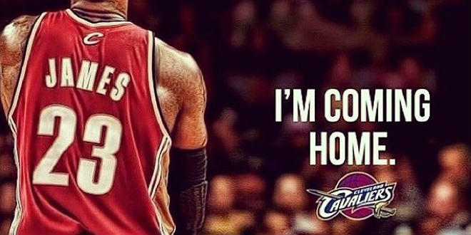 לברון ג'יימס. גם החזרה הביתה עוזרת (צילום: Basket Streaming_flickr_cc)