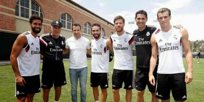 אנשי ריאל מדריד בארה"ב. גם דל פיירו קפץ לביקור (צילום: Calcio Streaming_flickr_cc)