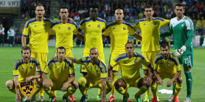 מחכים לקהל הצהוב. מכבי ת"א במשחק הראשון מול מאריבור (צילום: האתר הרשמי של מכבי ת"א, עמוד הפייסבוק הרשמי)